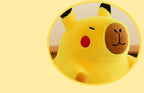 50cm Cute Lifelike Capybara Plush Toy Kawaii Transform Simulation Animal Soft Stuffed Doll Pillow Big Size Kids Birthday Gift