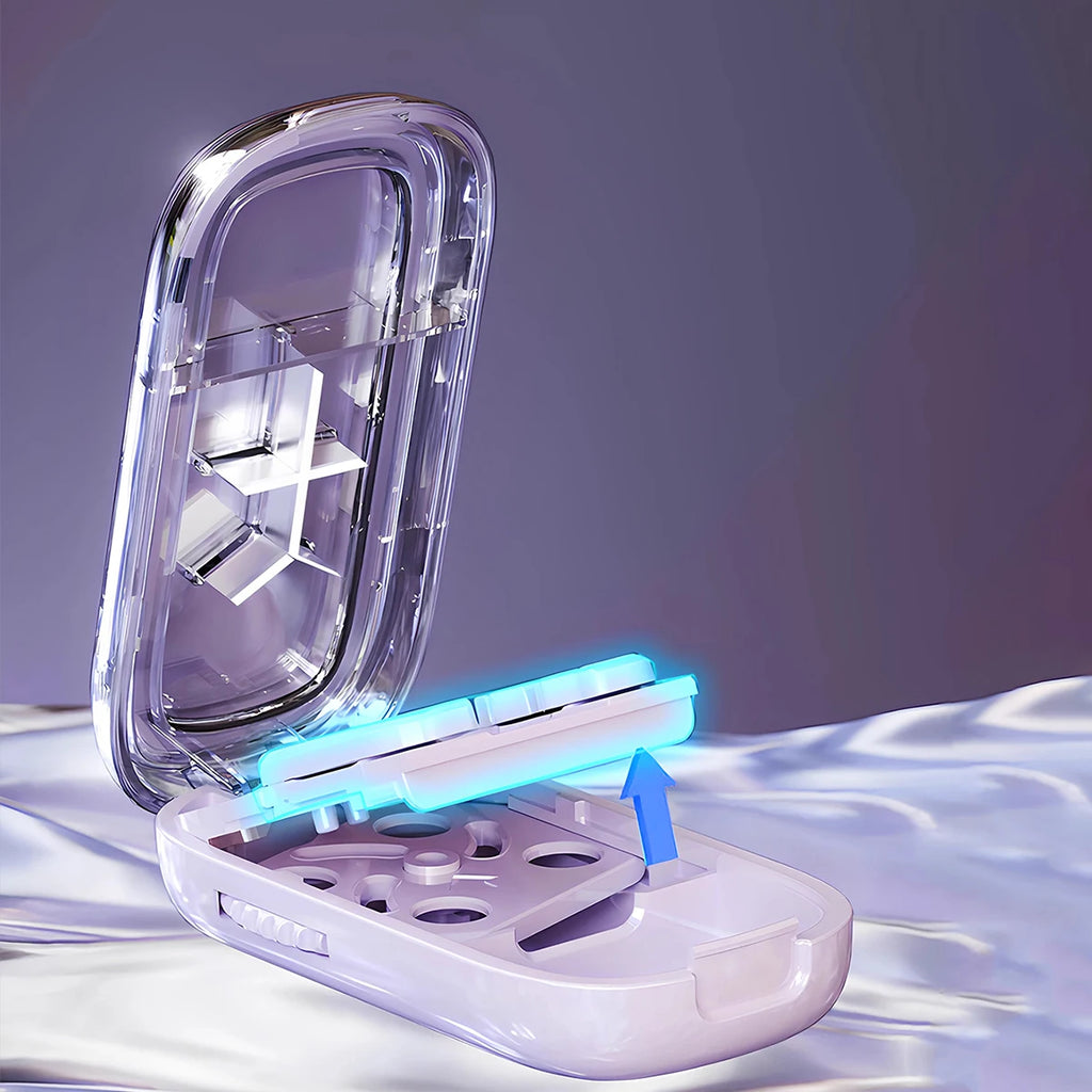 Portable Pill Splitter Pill Divider, and Pill Cutter That Can Precisely and Evenly Split Pills into Halves, Thirds, and Quarters