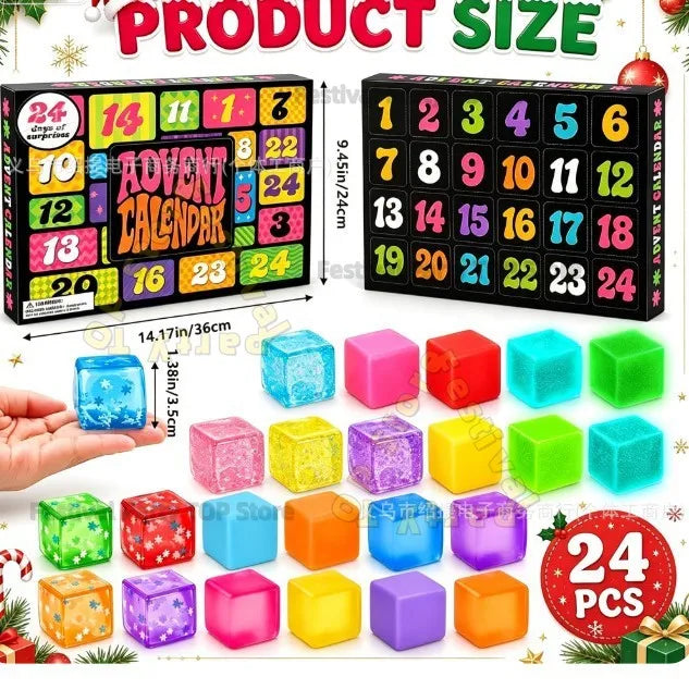2027 New Christmas Advent Calendar 24 Days Surprise Mini Squish Sensory
