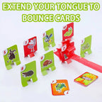 Frog Lizard Mask Wagging Tongue Lick Cards Board Games for Children Toys