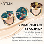 Catkin Phoenix Cushion Foundation Full Coverage, Sheer Satin Finish,  Light Beige