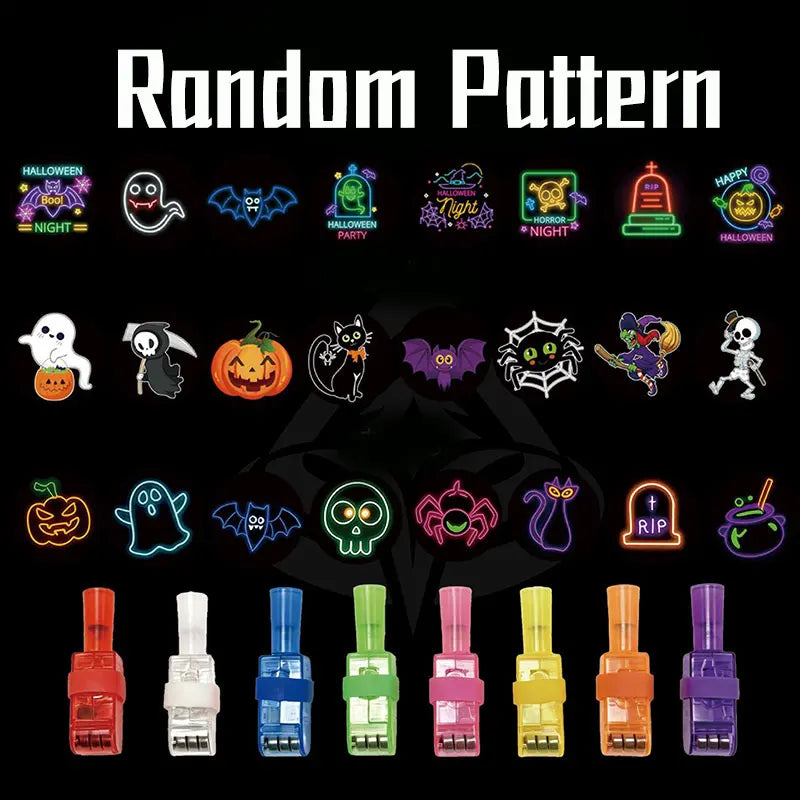 None Halloween Finger Lights Toys Bright lights Halloween Party Favors Toys Halloween Goodie Bag Fillers Trick or Treat Toys
