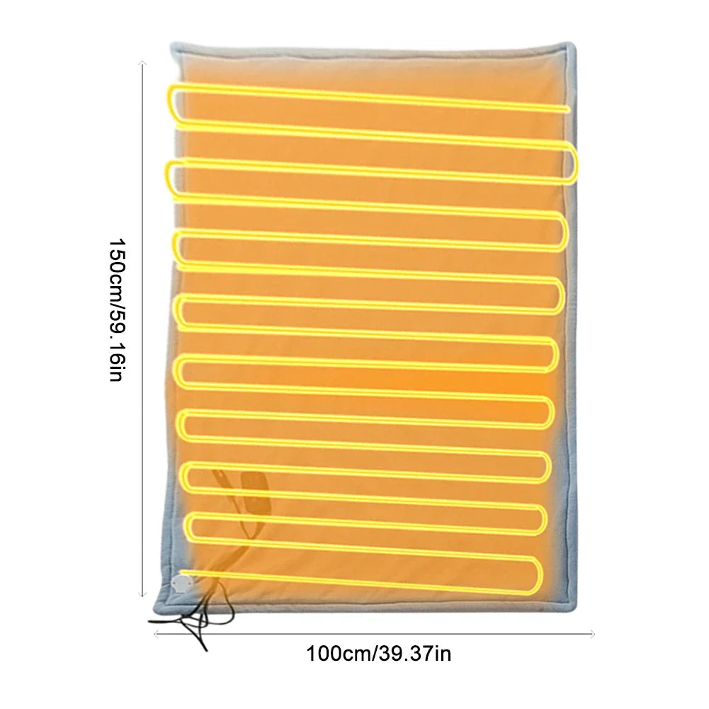 12V Electric Heating Blanket — 9 Temperature Settings