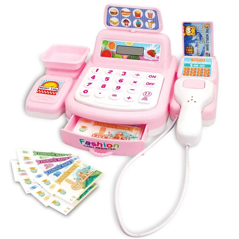 Children's Toy Cash Register with Lights & Sounds