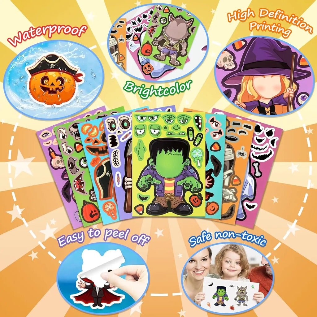 8~40 sheets Halloween Party stickers