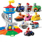 hot Paw Patrol Toy Set Cartoon Anime Figures Patrol Canine Chase Skye Rebound Bicycle Home Decoration  Christmas Birthday Gifts