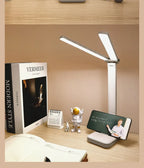 USB Desk Lamp 3 Levels Dimmable Touch Night Light USB Rechargeable Eye Protection Foldable