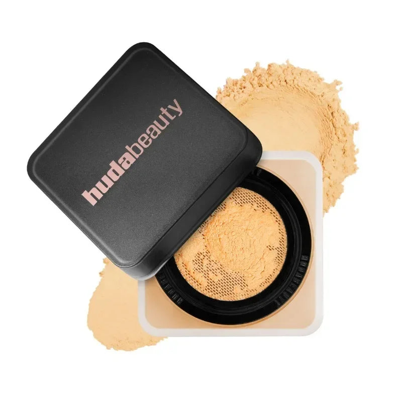 New Color Blocking Huda Easy Bake Fragrance Free Loose Baking and Setting Powder Beauty Oil Control Matte Makeup Setting Spray