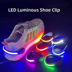 LED Luminous Shoe Clip Light Outdoor Running Cycling Bicycle RGB Novelty Lighting Safety Night Warn Lamp Glowing Zapato Ciclismo