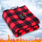 Electric Blanket Body Warmer Electric Heating Pad 12V Soft Heating Mat 9 Adjustable Temperature Electric Heat Blanket for Winter