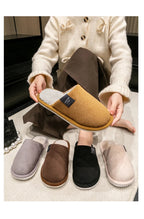Winter Warm Slippers Men House Non Slip Soft Shoes Comfortable Flat Heel Home Indoor Bedroom Plush Slippers Bedroom Female shoes