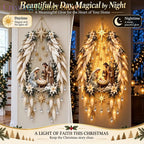Heavenly Angel Wings Nativity Light – Lighted Nativity Wall Decor