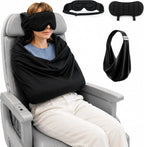 3-in-1 Adjustable EyeMask Airplane Sleep Support System Travel Pillow Multi-Use Office And Home Comfortable Pillow for Traveling