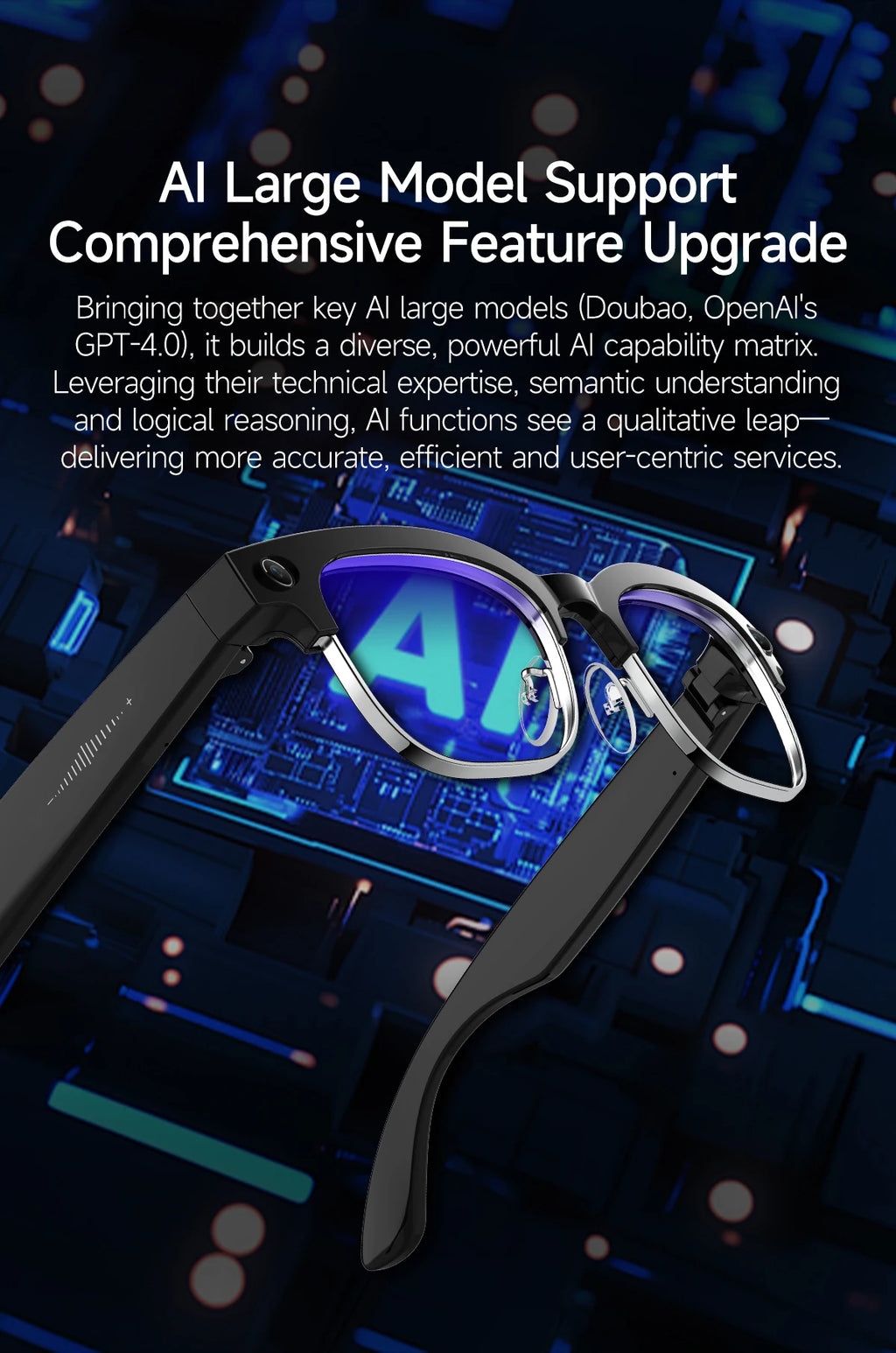 2026New 800W Pixel Camera Smart Glasses Men Video Recording AI Photo Recognition Bluetooth Call Voice Translation Sunglasses Man
