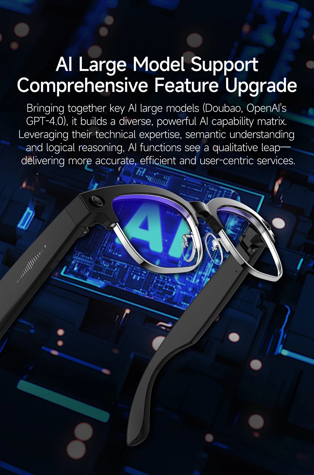 2026New 800W Pixel Camera Smart Glasses Men Video Recording AI Photo Recognition Bluetooth Call Voice Translation Sunglasses Man