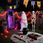 Halloween Plastic Chain String Lights – 2m or 3m, 8 Modes