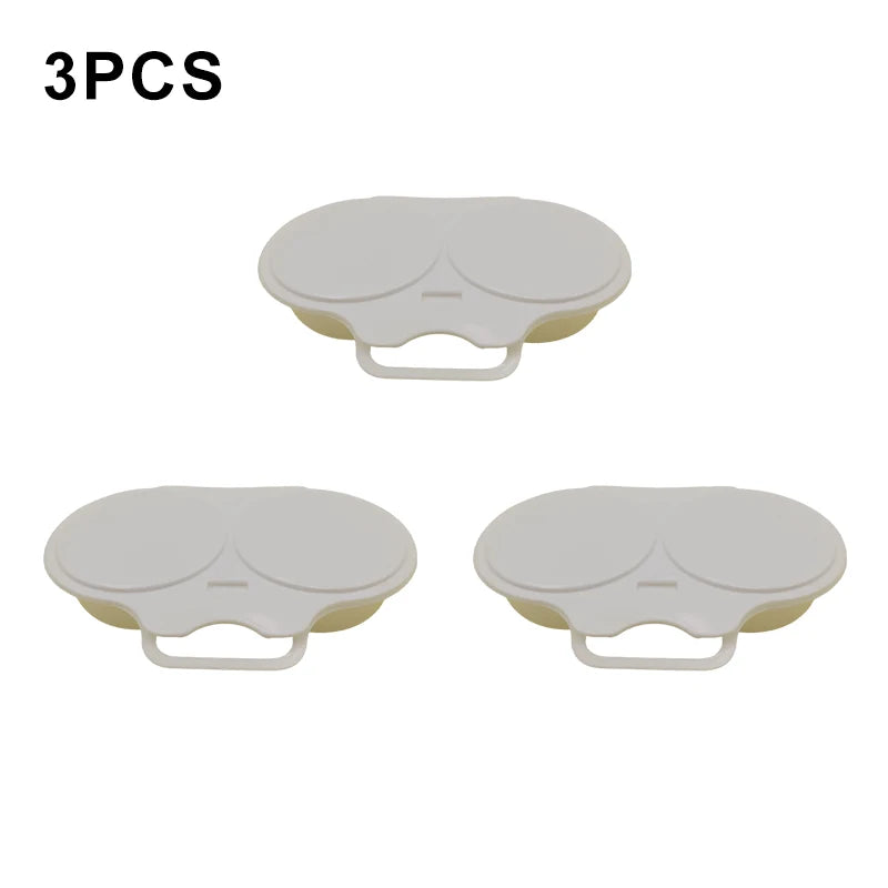 Dual-Cavity Microwave Egg Poacher with Lid