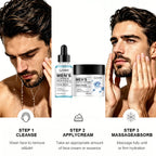 JUINHOU Men Face Serum&Cream Kit Copper Peptide Hyaluronic Acid Hydrating Firming Soothe Rough Skin Revitalize Dull Skin Man Day