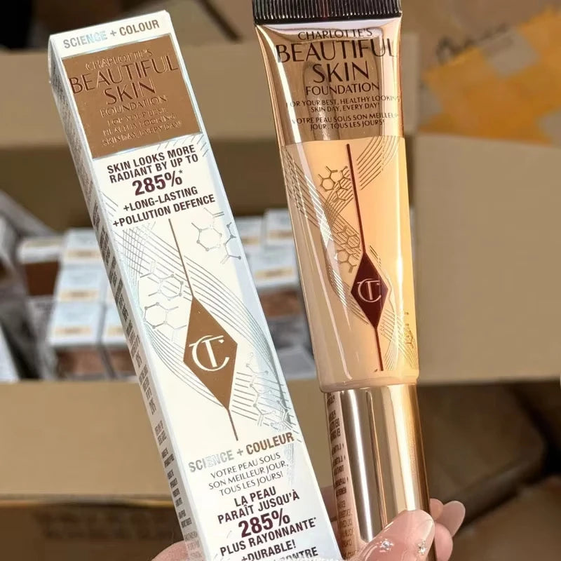 Charlotte Tilbury Hyaluronic Acid Foundation Hydrating Medium Coverage Natural Glow 16HR Wear Brightening Concealer Dark Circles