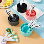 8pcs Measuring Cups Spoons Set Stackable Nesting Measure Cups