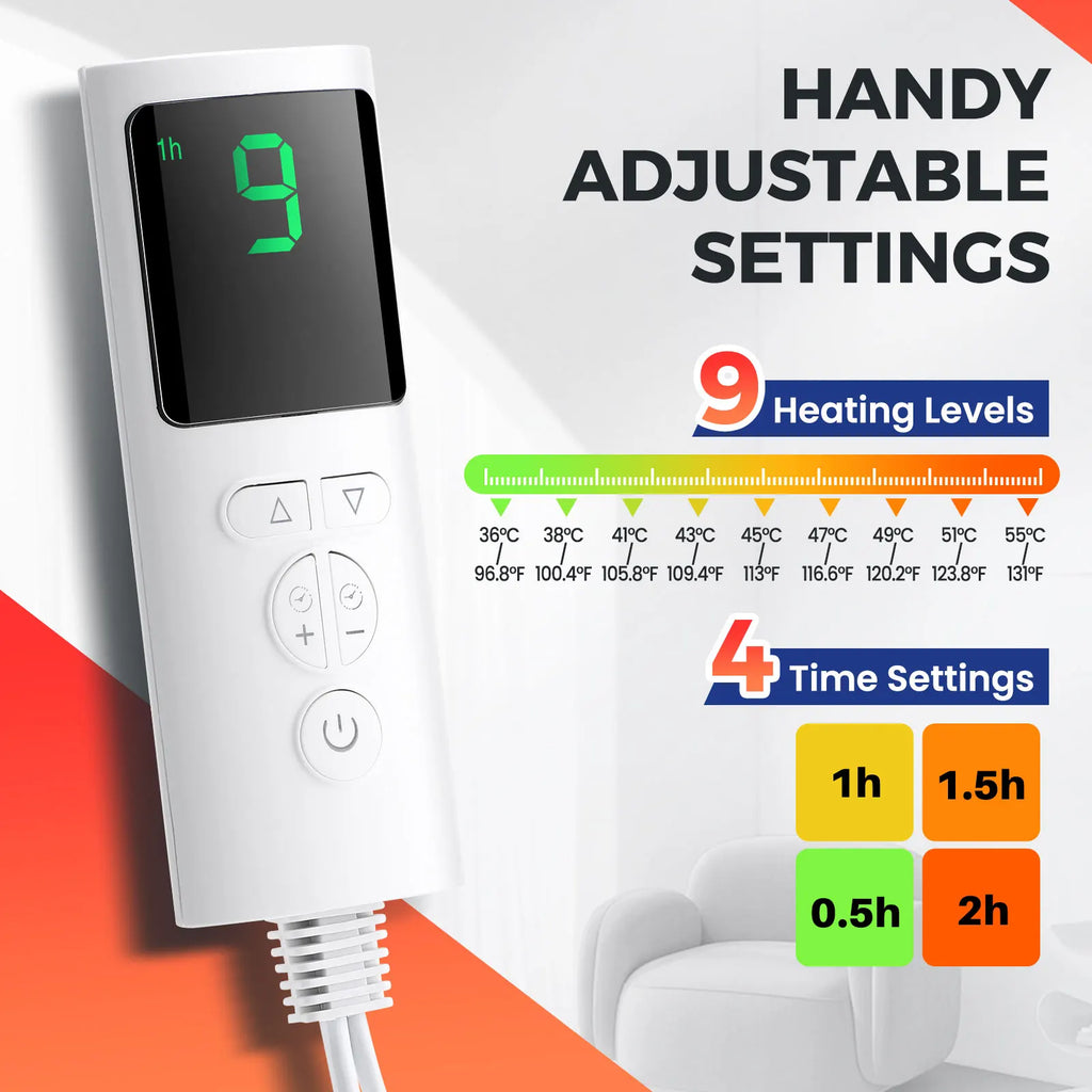 Washable Electric Heating Foot Pad Feet Warmer Household Soft Plush Thermal Heating Blanket Foot Warming Mat Home Office Bedroom