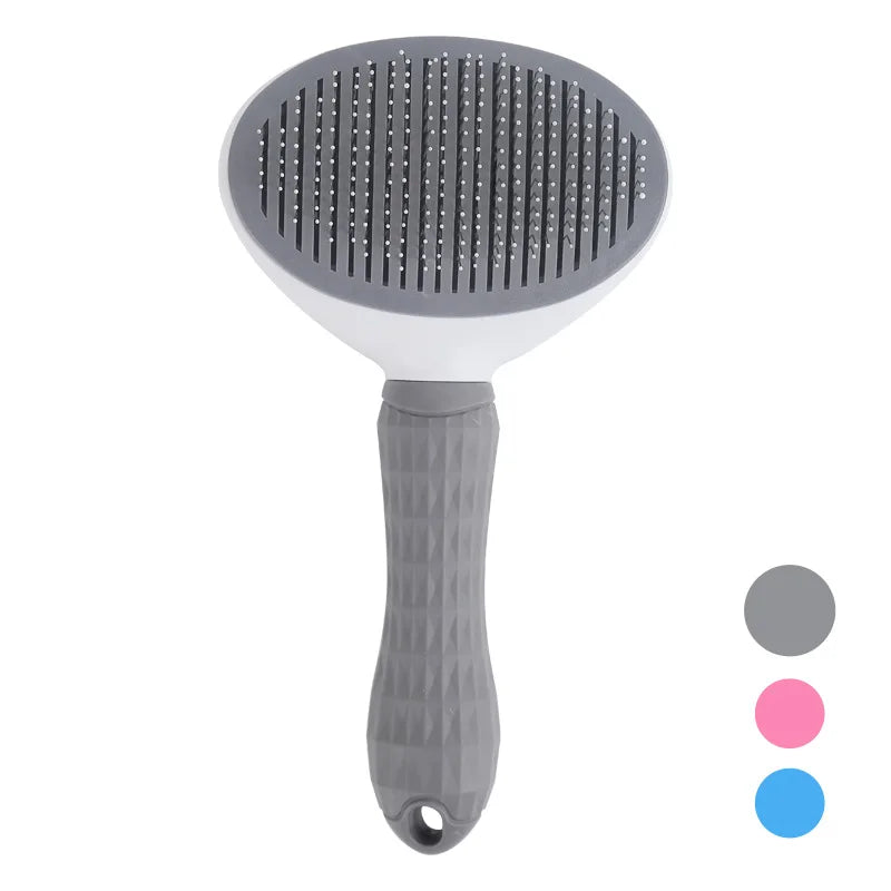 Self-Cleaning Slicker Grooming Brush for Cats & Dogs