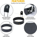 Stainless Steel Egg & Pancake Ring Mould