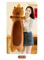 50-110cm Kawaii Giant Long Capybara Plush Pillow Soft Stuffed Animals Cartoon Toys Babys Accompany Sleeping Doll for Girls Gifts