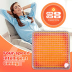 Washable Electric Heating Foot Pad Feet Warmer Household Soft Plush Thermal Heating Blanket Foot Warming Mat Home Office Bedroom