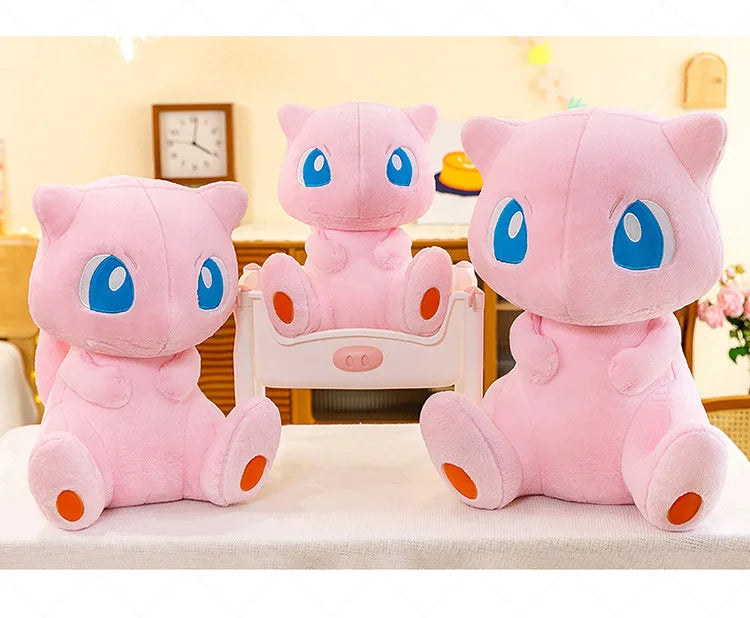 35/45CM New Pokemon Mew Plush Cute Huge Toys Pink Mew Anime Doll Cute Stuffed Plushie Gift For Children Birthday Kids