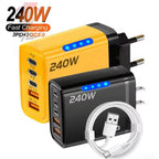 240W 5-in-1 USB-C GaN Desktop Charger