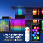 DC5V WS2812 Fairy Lights Curtain Led String RGBIC Led String Light Decor Dimmable Bluetooth APP Control for DIY Christmas Party