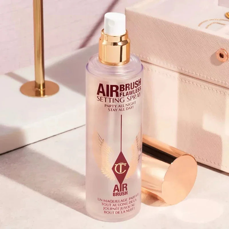 Hot Sale Charlotte Brand Setting Spray Fine Texture Powder Small Gold Plate 2 Color Powder Blusher Essence Oil Tilbury Cosmetics