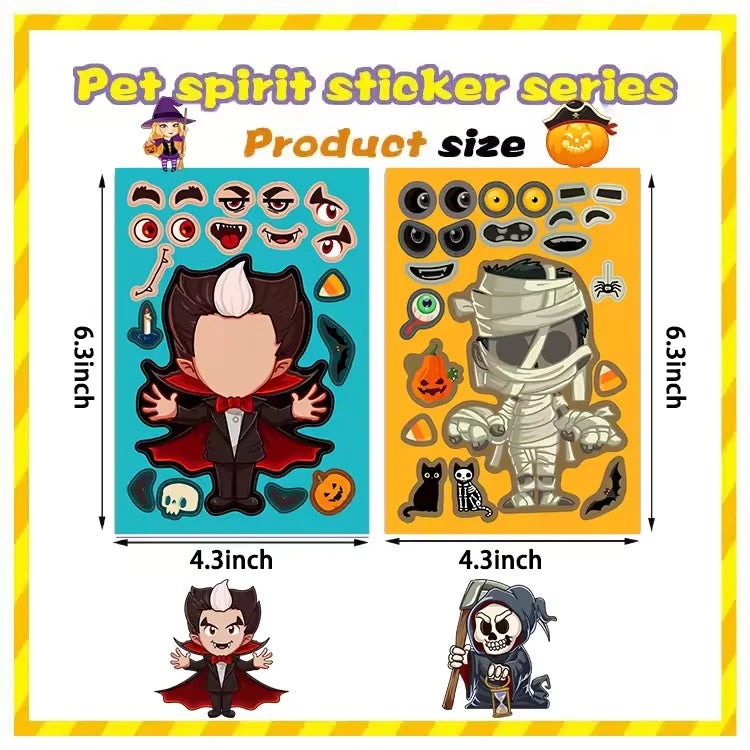 8~40 sheets Halloween Party stickers