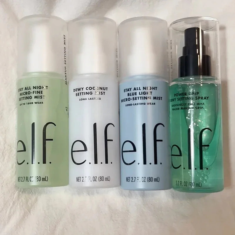 Elf Makeup Power Grip Dewy Setting Spray Beauty Cosmetics