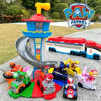hot Paw Patrol Toy Set Cartoon Anime Figures Patrol Canine Chase Skye Rebound Bicycle Home Decoration  Christmas Birthday Gifts