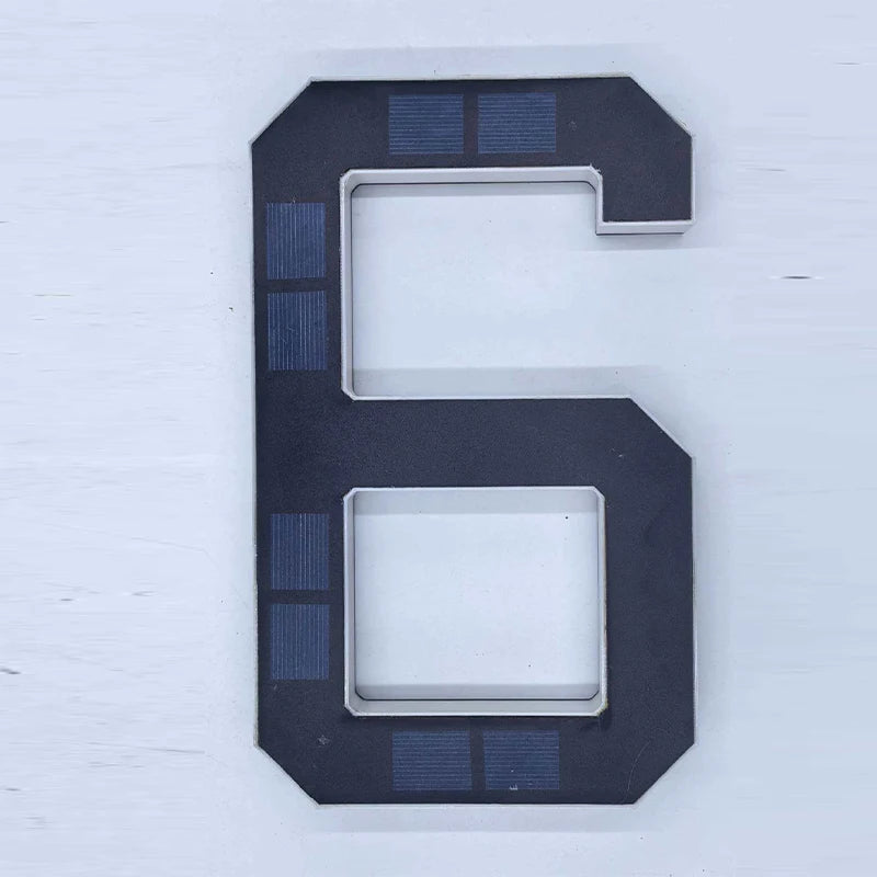 Solar LED House Number Sign with Light Sensor