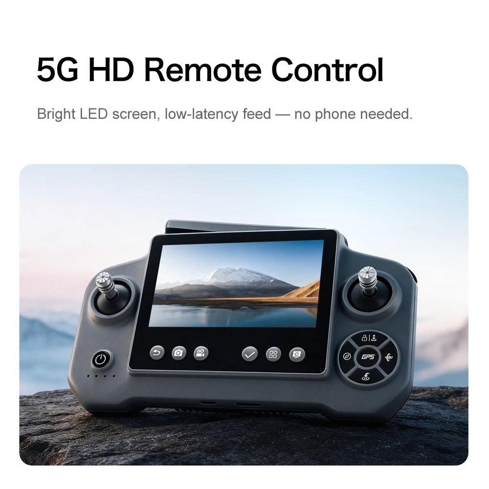 original GT60 Drone 4.3-inch Large Screen Foldable drone 8K HD Dual Camera Gps Brushless Optical Avoidance Airdrop RC Quadcopter