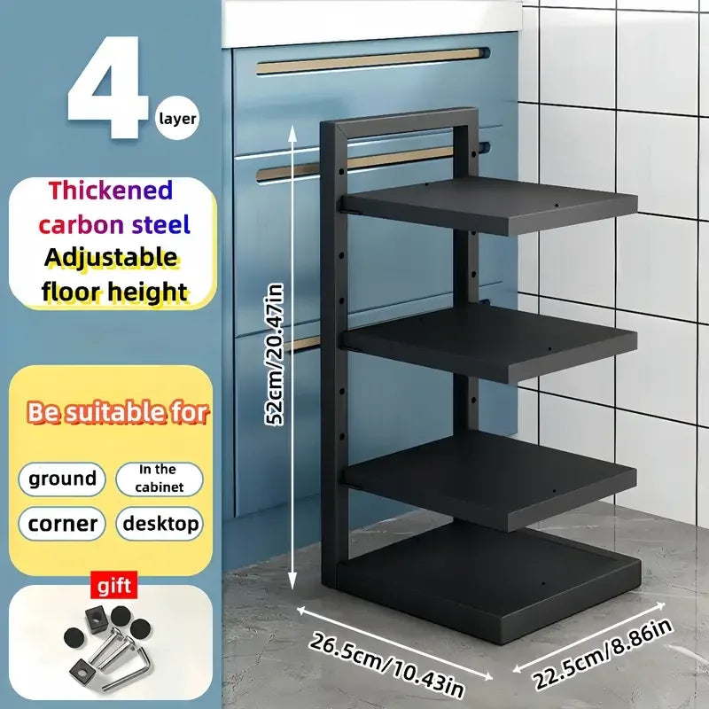 Adjustable Stainless Steel Pot & Pan Organiser Rack