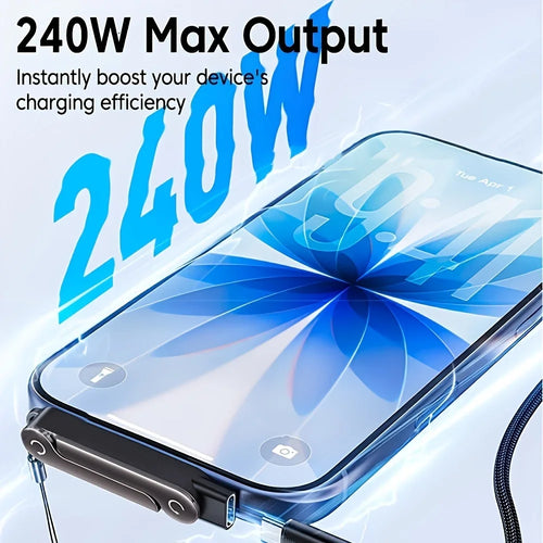 240W USB-C Adapter with Foldable Phone Stand