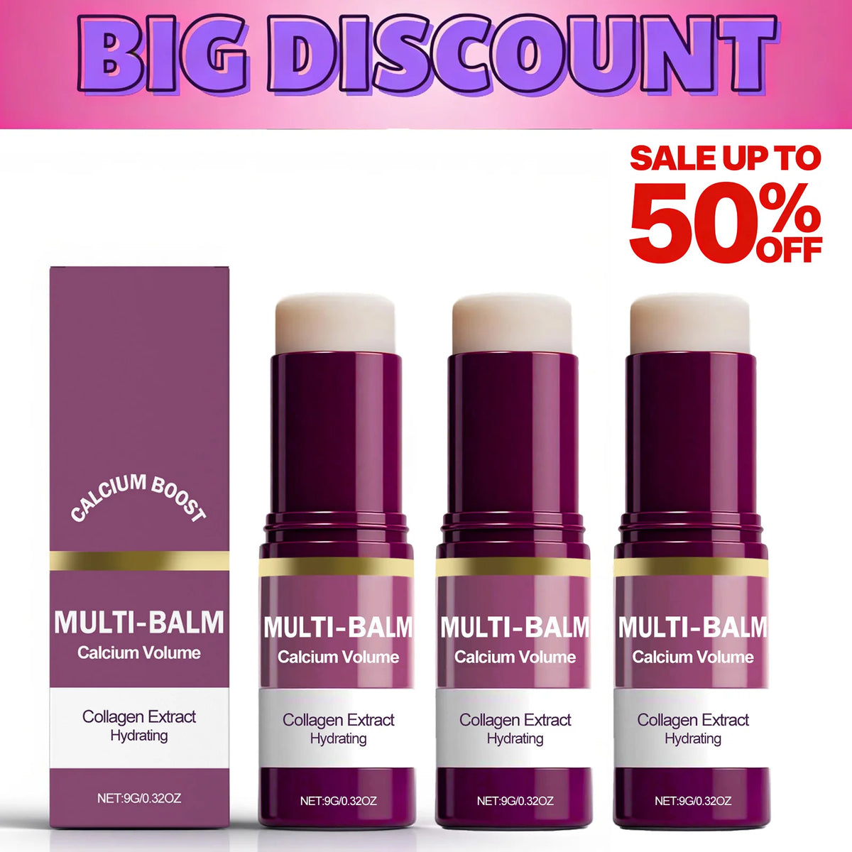 Korean Collagen & Calcium Multi-Balm Stick