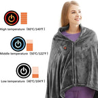 USB Electric Heated Blanket 3 Heating Levels Heated Mat Winter Wearable Body Warmer Blanket Sheet Pad for Home Use