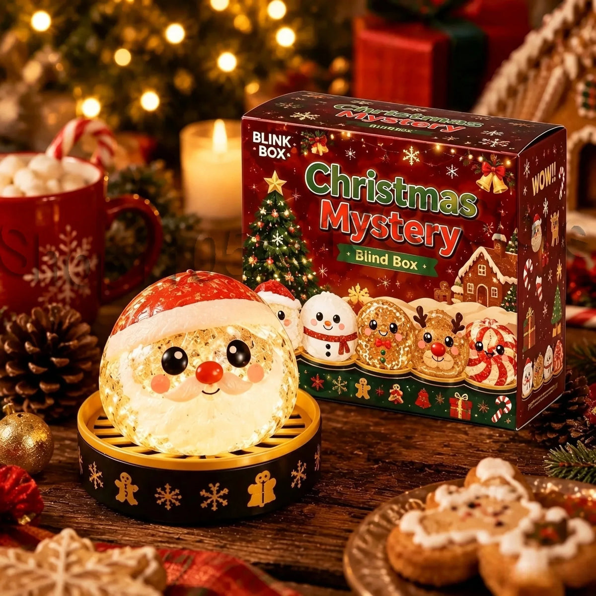 2027 Christmas Dumpling Squishy 8.5CM Snowman Elk Santa Claus