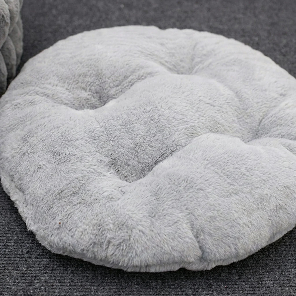 Home Plush Winter Cat Nest Dog Nest Warm Detachable and Washable Round Cat Nest Pet Bed Seasonal Universal Decoration