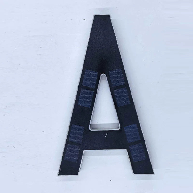 Solar LED House Number Sign with Light Sensor