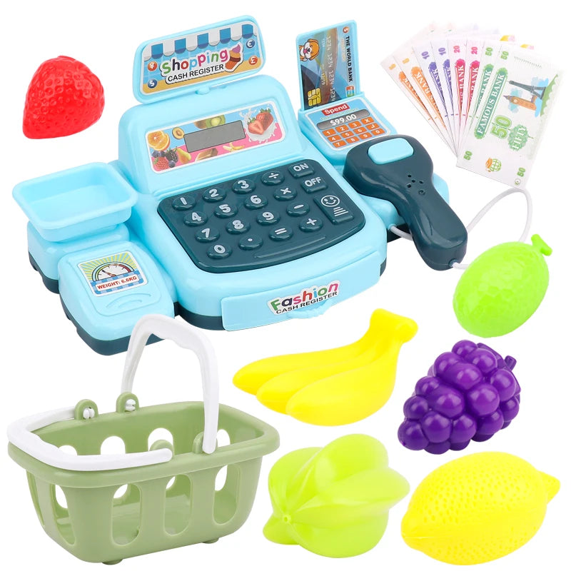 Children's Toy Cash Register with Lights & Sounds