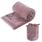 USB Heated Blanket With Storage Bag 160x85cm Coral Velvet Shawl Wearable Electric Blanket Winter Body Warmer for Home Office Car