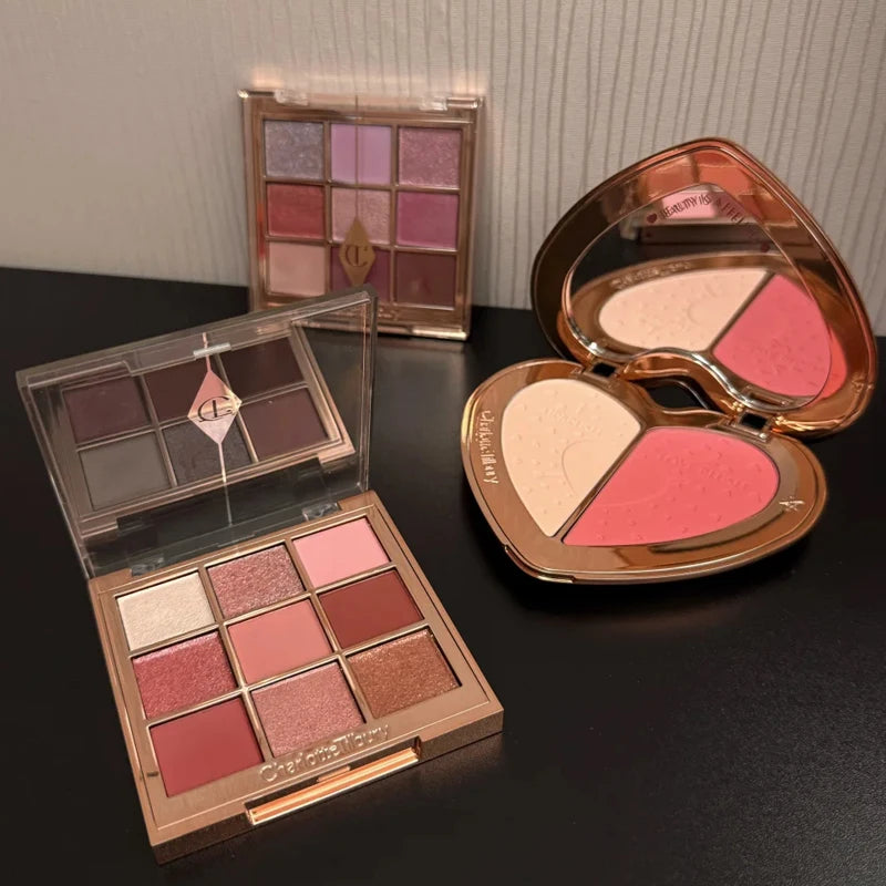 Makeup sets CT Lipstick Light Pink Medium Pink Plumps Gloss Lip Tint Heart-shaped Two-tone Blush Lip Liner Eyeshadow Palette