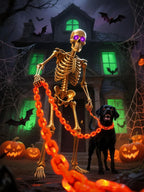 Halloween Plastic Chain String Lights – 2m or 3m, 8 Modes