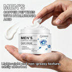 JUINHOU Men Face Serum&Cream Kit Copper Peptide Hyaluronic Acid Hydrating Firming Soothe Rough Skin Revitalize Dull Skin Man Day